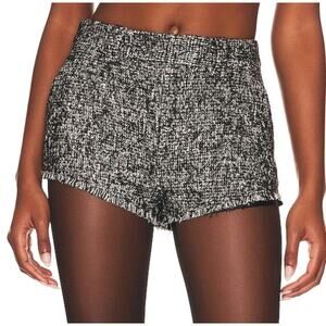 L'Academie Mavi Micro short In Black And White $168 retail Size Small